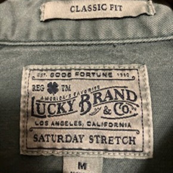 Lucky Brand Snap L/S Shirt  Size M  Classic Fit - Picture 3 of 8